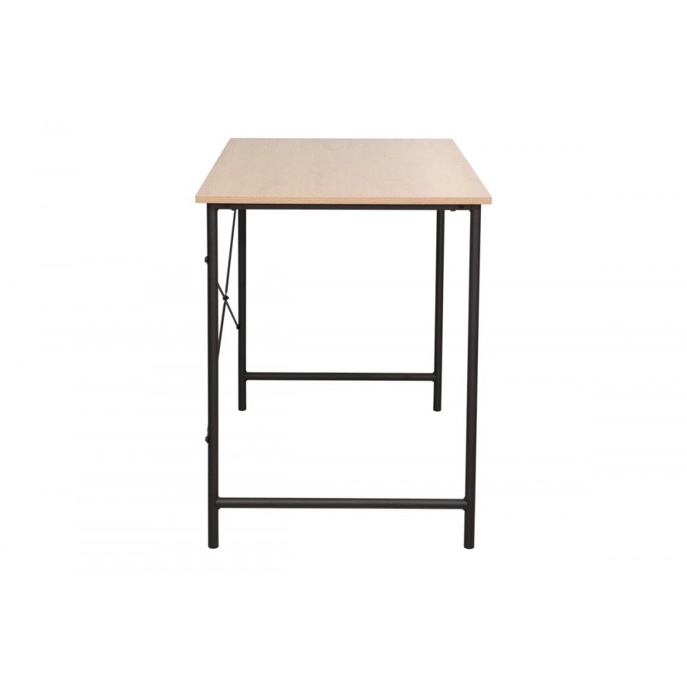 Γραφείο εργασίας "SENZIA" από μέταλλο σε χρώμα φυσικό/μαύρο 120x60x75