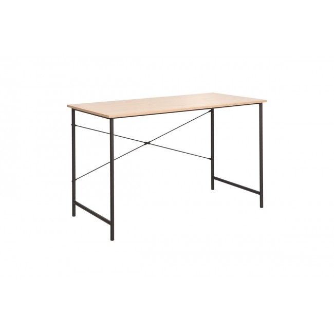 Γραφείο εργασίας "SENZIA" από μέταλλο σε χρώμα φυσικό/μαύρο 120x60x75