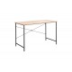 Γραφείο εργασίας "SENZIA" από μέταλλο σε χρώμα φυσικό/μαύρο 120x60x75