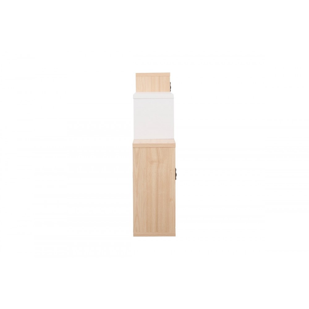 Ράφι τοίχου "BELDRA" σε χρώμα φυσικό/λευκό 84x15x57.8