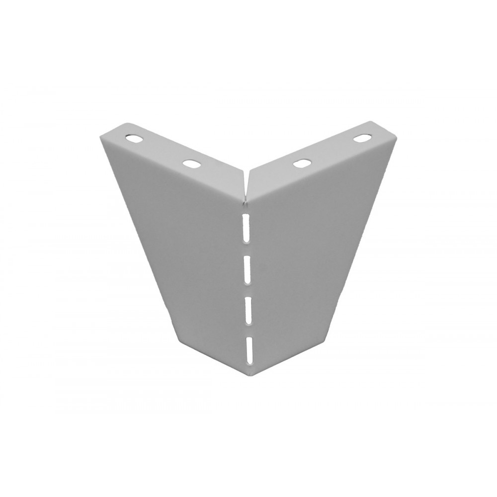 Πόδι για ντουλάπα "FOOTEZ" από μέταλλο σε χρώμα ανοιχτό γκρι