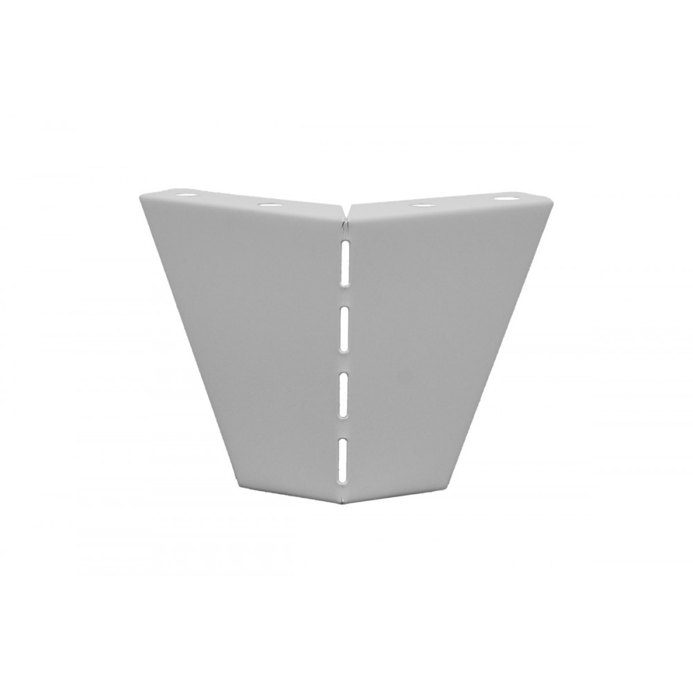 Πόδι για ντουλάπα "FOOTEZ" από μέταλλο σε χρώμα ανοιχτό γκρι