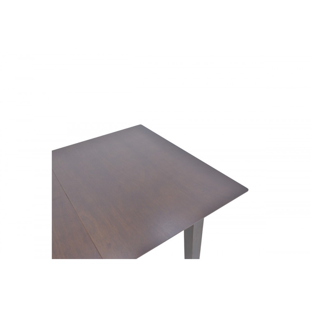 Tραπέζι επεκτεινόμενο "MABOR" από ξύλο σε χρώμα καρυδί 120-150x80x73.8