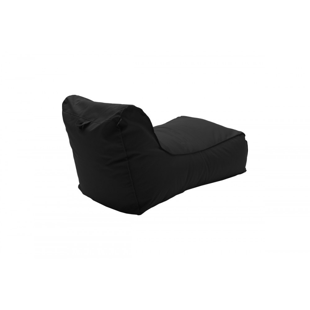 Πουφ ξαπλώστρα "LARA" αδιάβροχο σε χρώμα μαύρο 60x150x40