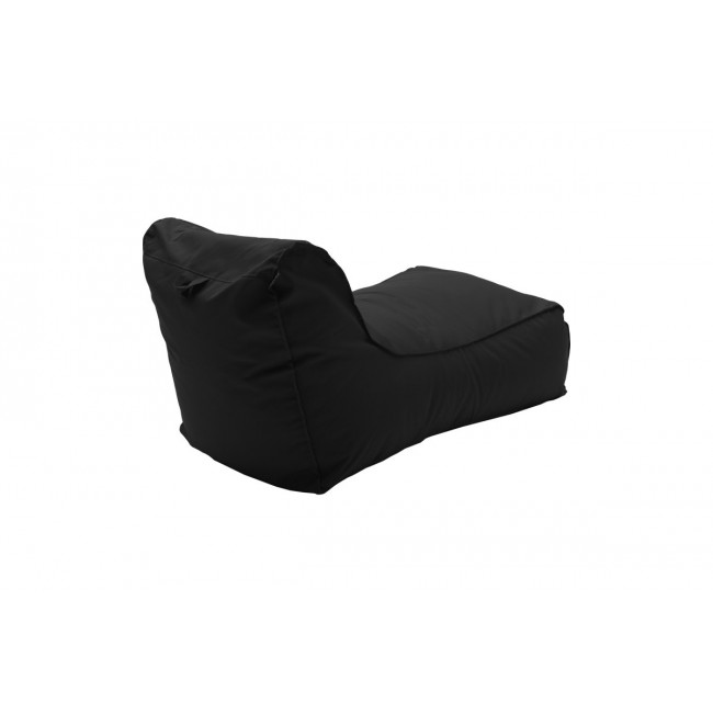 Πουφ ξαπλώστρα "LARA" αδιάβροχο σε χρώμα μαύρο 60x150x40