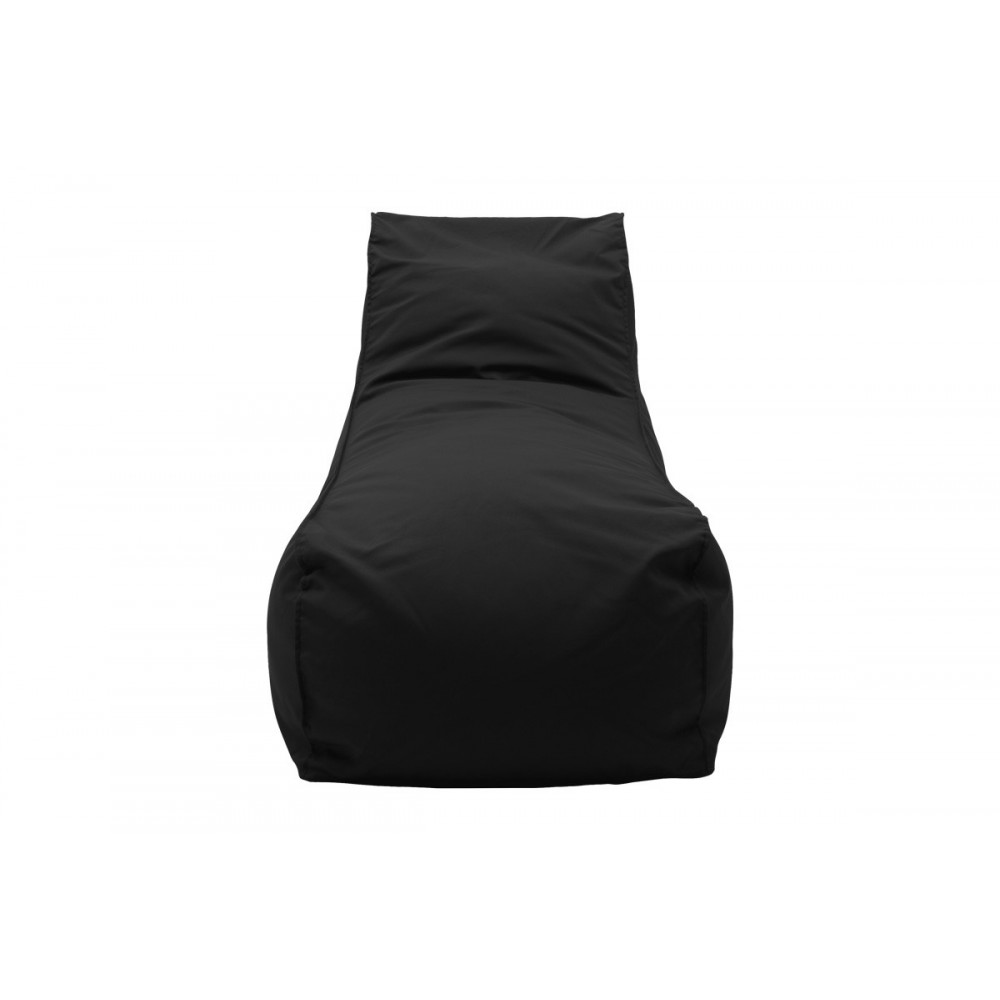 Πουφ ξαπλώστρα "LARA" αδιάβροχο σε χρώμα μαύρο 60x150x40