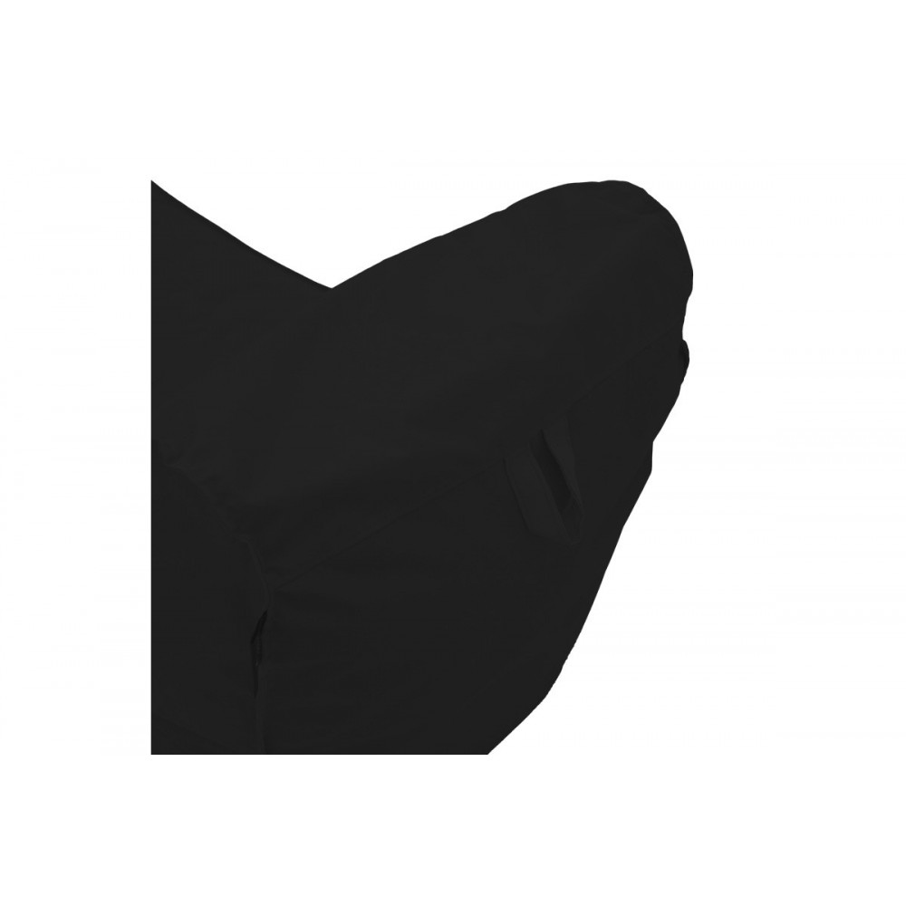 Πουφ ξαπλώστρα "LARA" αδιάβροχο σε χρώμα μαύρο 60x150x40