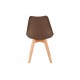 Καρέκλα "GASTON" από pp/pu σε χρώμα καφέ/φυσικό 43x51x75