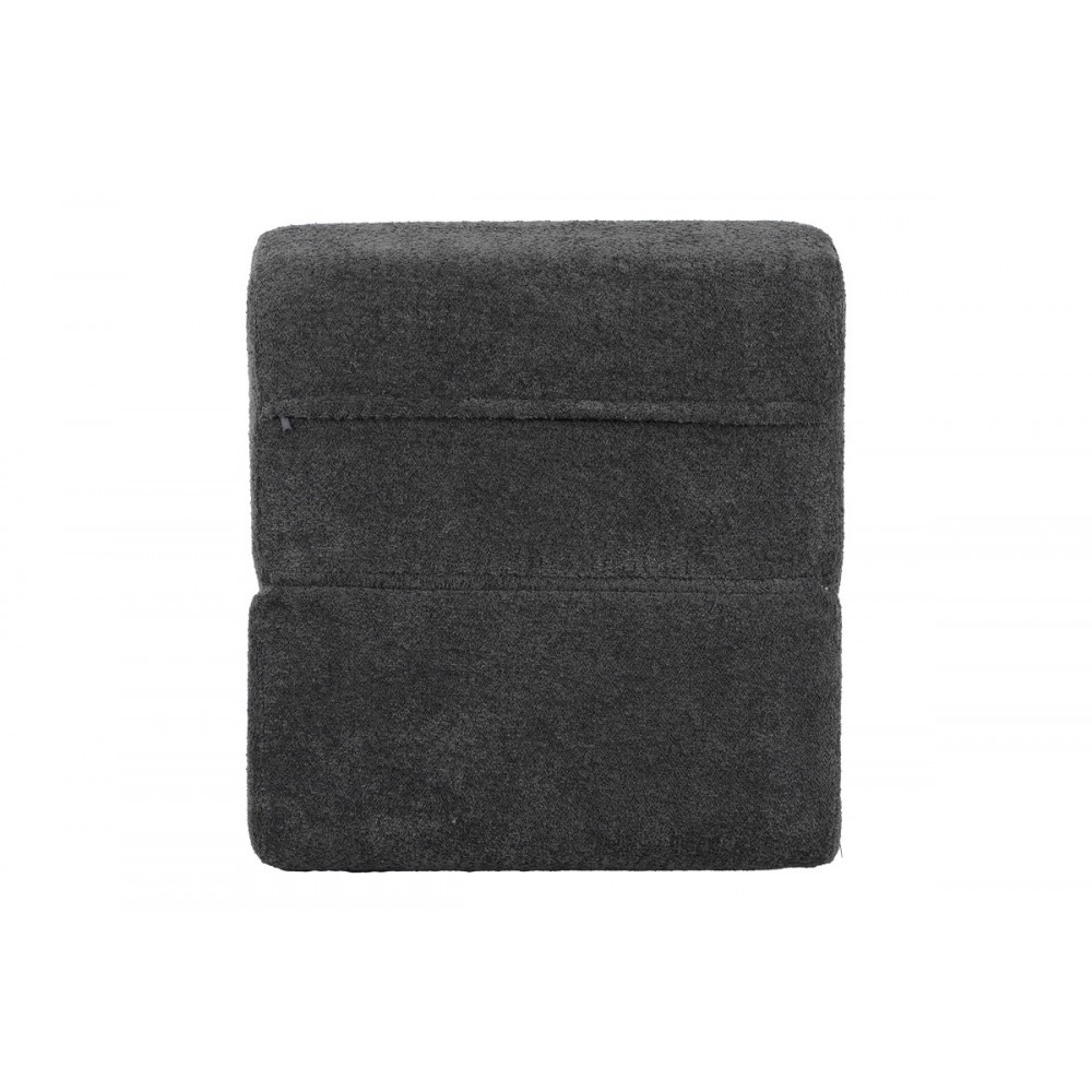 Πολυθρόνα-κρεβάτι "FERDERINA" από ύφασμα σε χρώμα ανθρακί 66x102x73