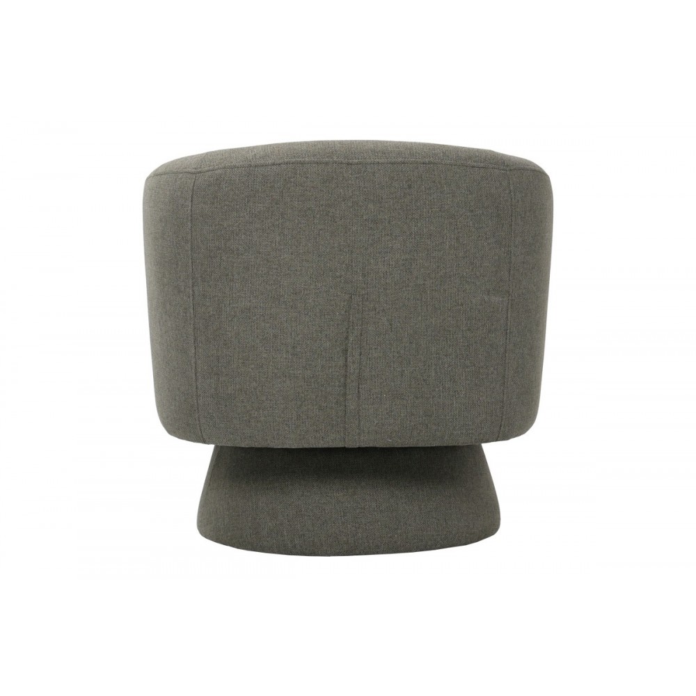 Πολυθρόνα περιστρεφόμενη "KRESLO" από ύφασμα σε χρώμα χακί 78x81x77