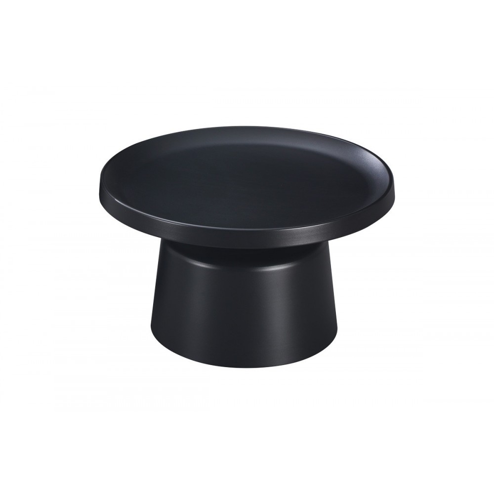 Τραπέζι σαλονιού "GINOZE" από μέταλλο σε χρώμα μαύρο Φ70x38