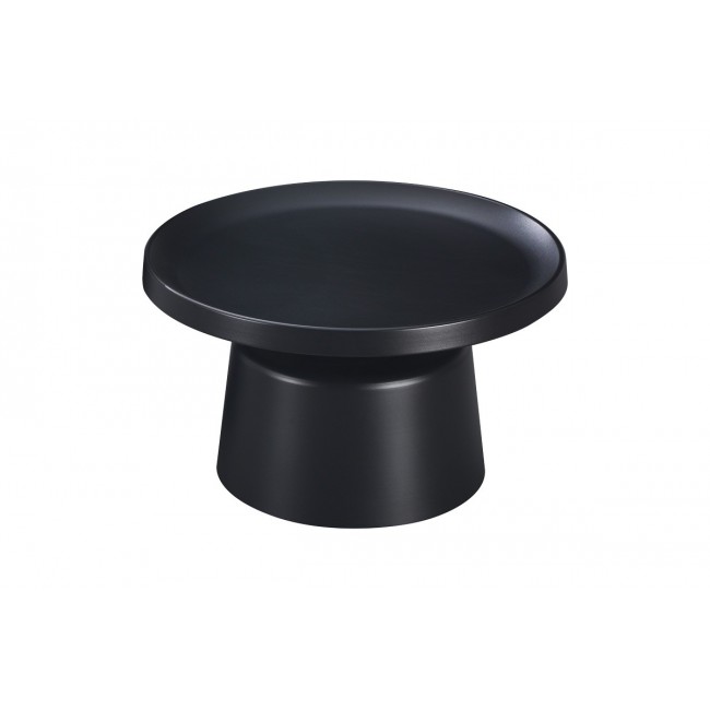 Τραπέζι σαλονιού "GINOZE" από μέταλλο σε χρώμα μαύρο Φ70x38