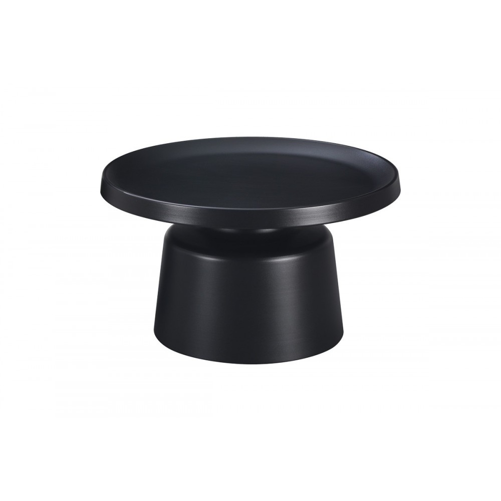 Τραπέζι σαλονιού "GINOZE" από μέταλλο σε χρώμα μαύρο Φ70x38