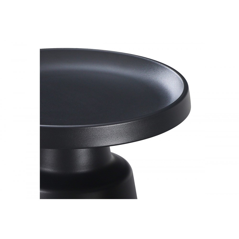 Βοηθητικό τραπέζι "GINOZE" από μέταλλο σε χρώμα μαύρο Φ50x48.5