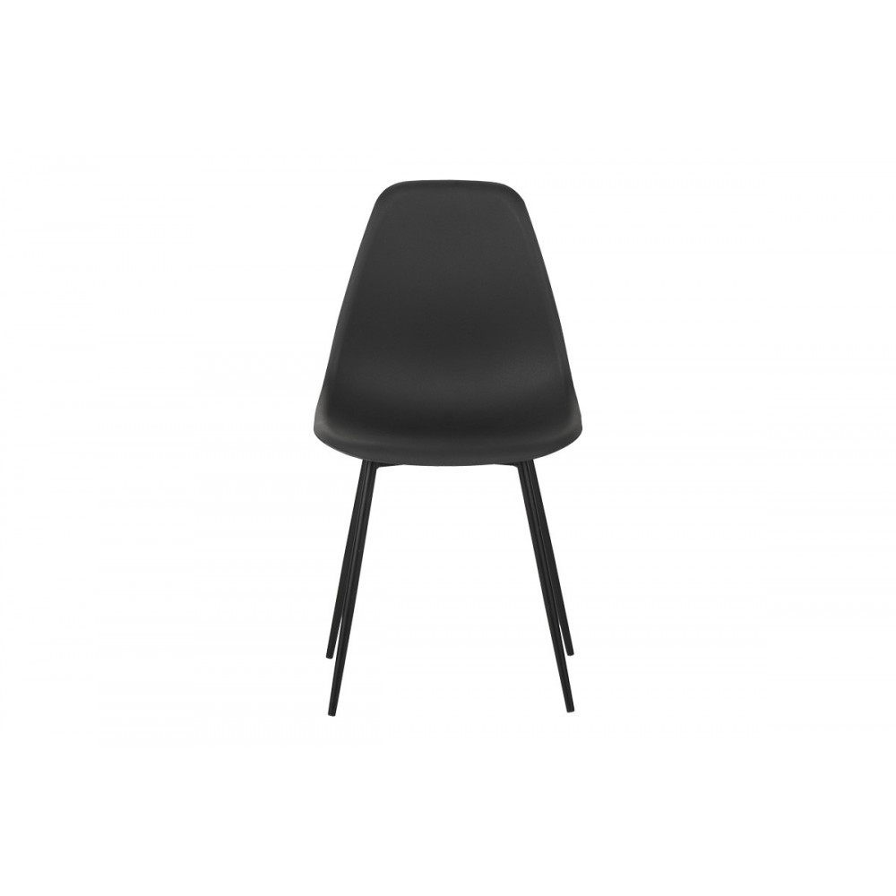 Καρέκλα "BALLEN" από pp/μέταλλο σε χρώμα μαύρο 41.5x53x84.5