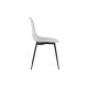 Καρέκλα "BALLEN" από pp/μέταλλο σε χρώμα λευκό/μαύρο 41.5x53x84.5