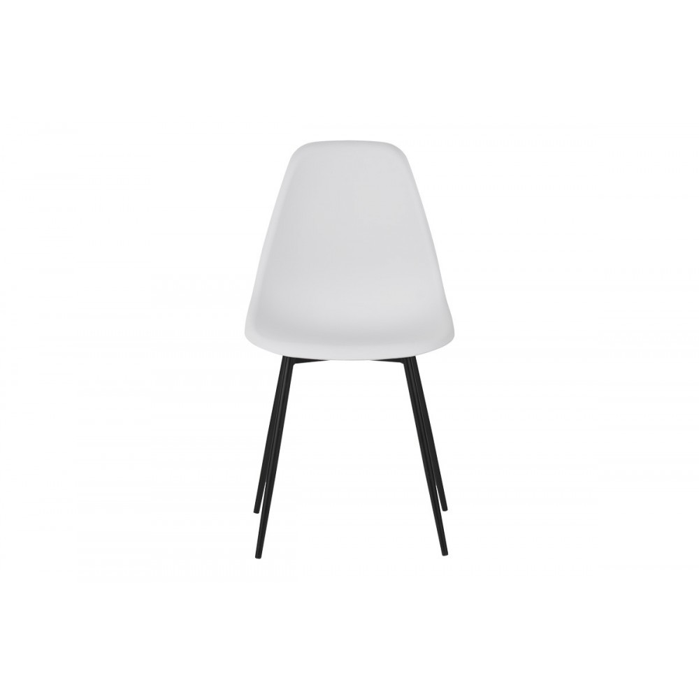 Καρέκλα "BALLEN" από pp/μέταλλο σε χρώμα λευκό/μαύρο 41.5x53x84.5