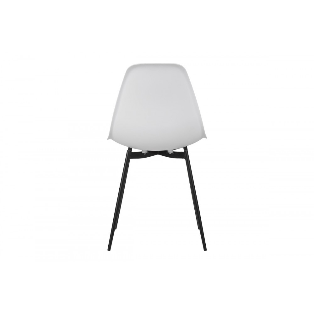 Καρέκλα "BALLEN" από pp/μέταλλο σε χρώμα λευκό/μαύρο 41.5x53x84.5