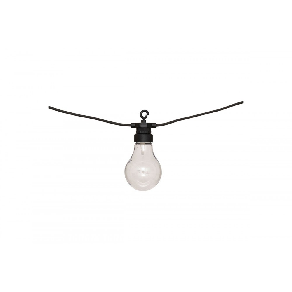 Διακοσμητική γιρλάντα "KARIVAN" με 10 led φωτάκια σε χρώμα μαύρο 490x12x6