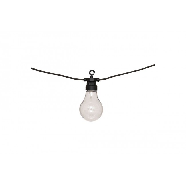 Διακοσμητική γιρλάντα "KARIVAN" με 10 led φωτάκια σε χρώμα μαύρο 490x12x6