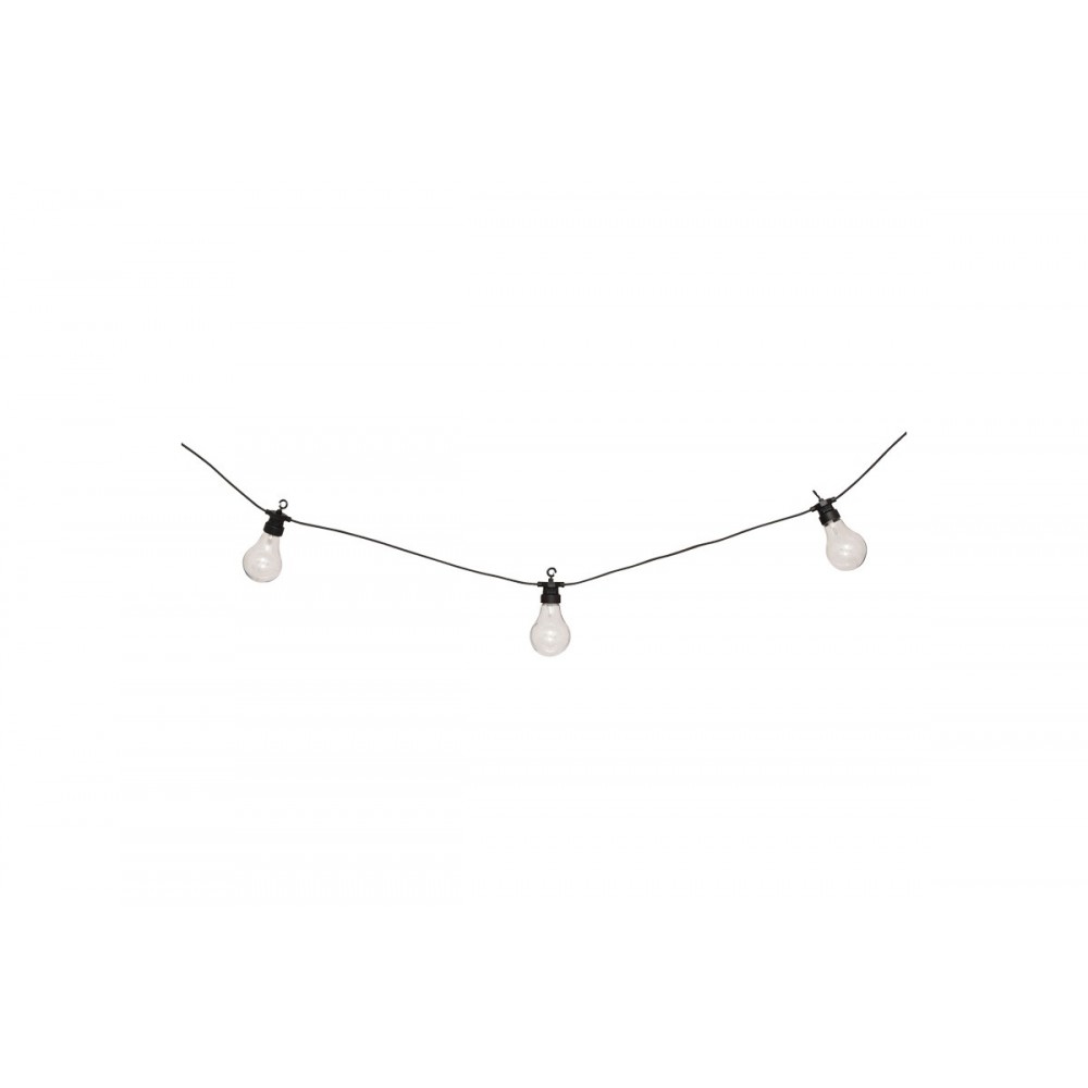 Διακοσμητική γιρλάντα "KARIVAN" με 10 led φωτάκια σε χρώμα μαύρο 490x12x6