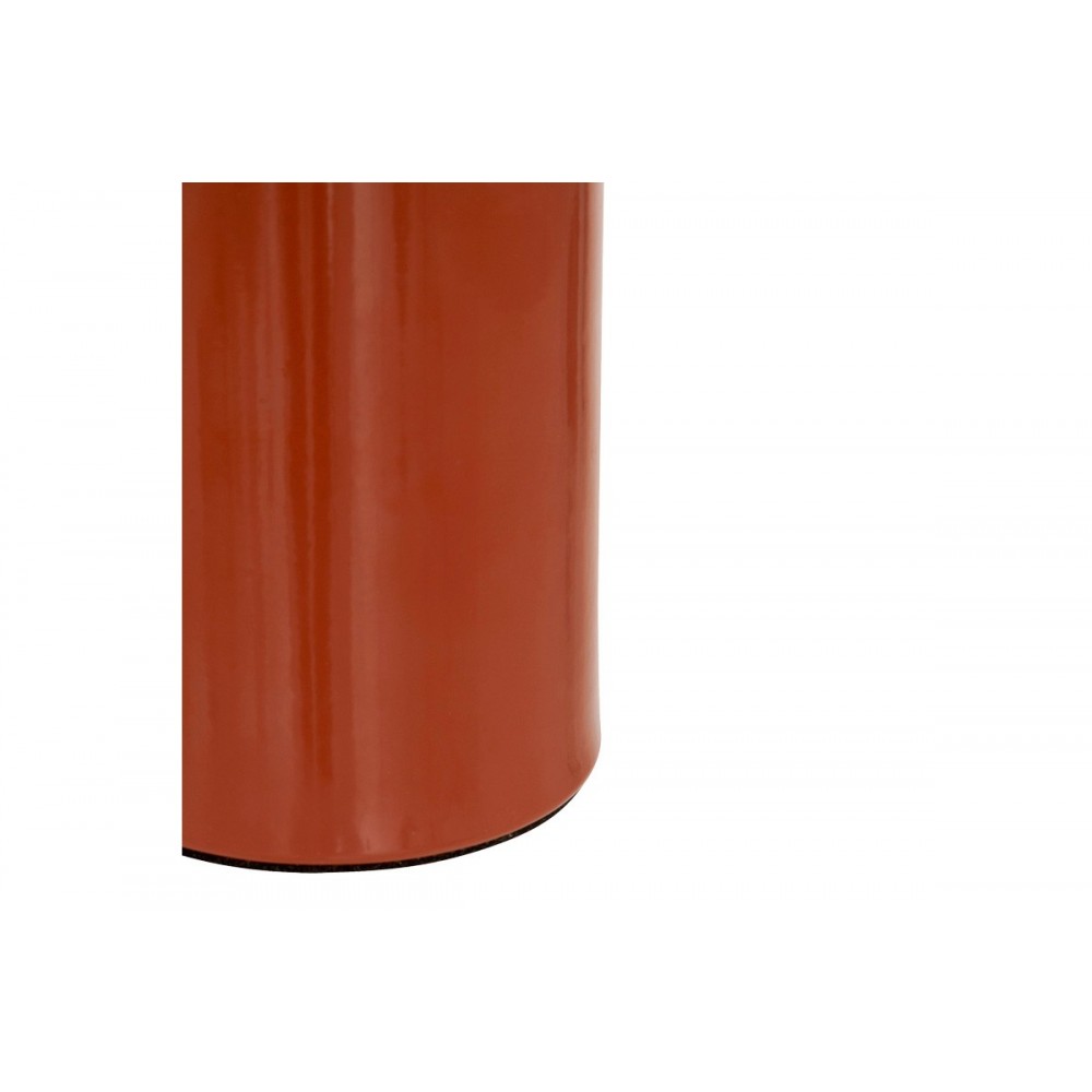 Επιτραπέζιο φωτιστικό "MUSHI" από μέταλλο σε χρώμα τερακότα Φ20x24.5