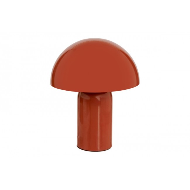 Επιτραπέζιο φωτιστικό "MUSHI" από μέταλλο σε χρώμα τερακότα Φ20x24.5