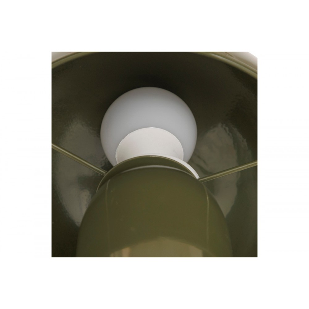 Επιτραπέζιο φωτιστικό "MUSHI" από μέταλλο σε χρώμα χακί Φ20x24.5