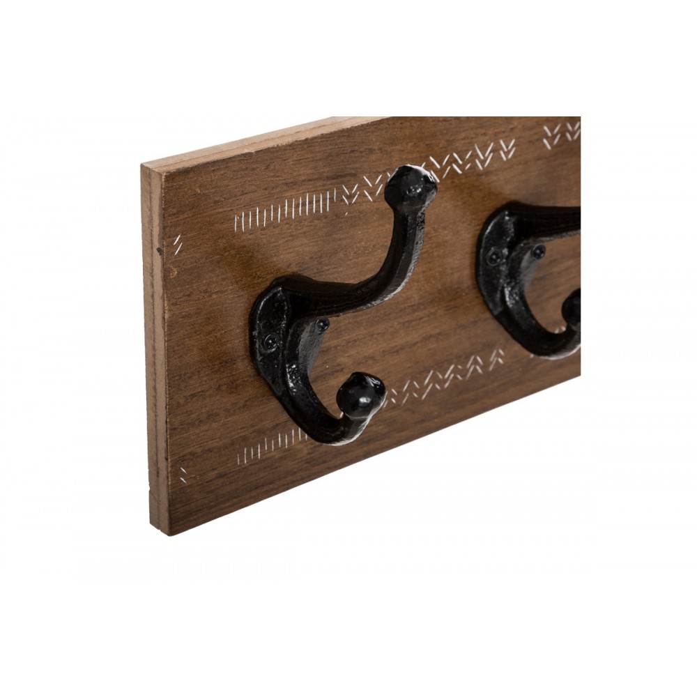 Κρεμάστρα "TERTY" από mdf σε χρώμα καρυδί 50x8.5x13