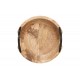 Διακοσμητικός δίσκος "EVRIA" από ξύλο σε χρώμα φυσικό 30x30x8