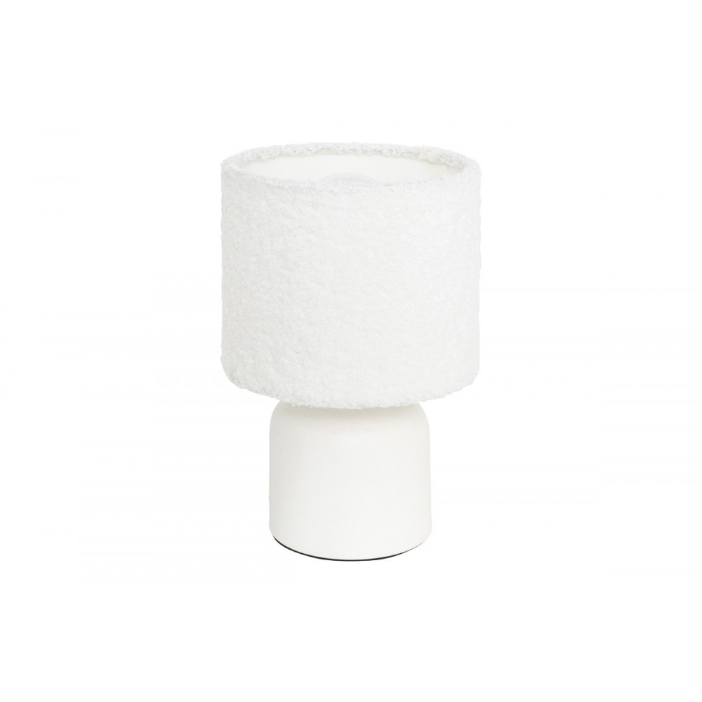 Επιτραπέζιο φωτιστικό "JELA" από μέταλλο/pvc σε χρώμα λευκό Φ14x22