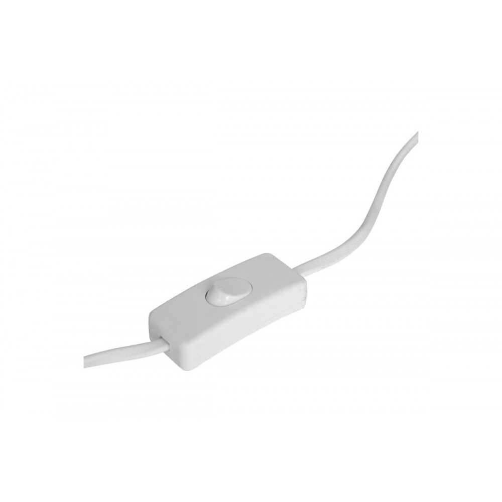 Επιτραπέζιο φωτιστικό "JELA" από μέταλλο/pvc σε χρώμα λευκό Φ14x22