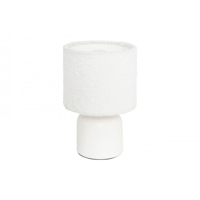 Επιτραπέζιο φωτιστικό "JELA" από μέταλλο/pvc σε χρώμα λευκό Φ14x22