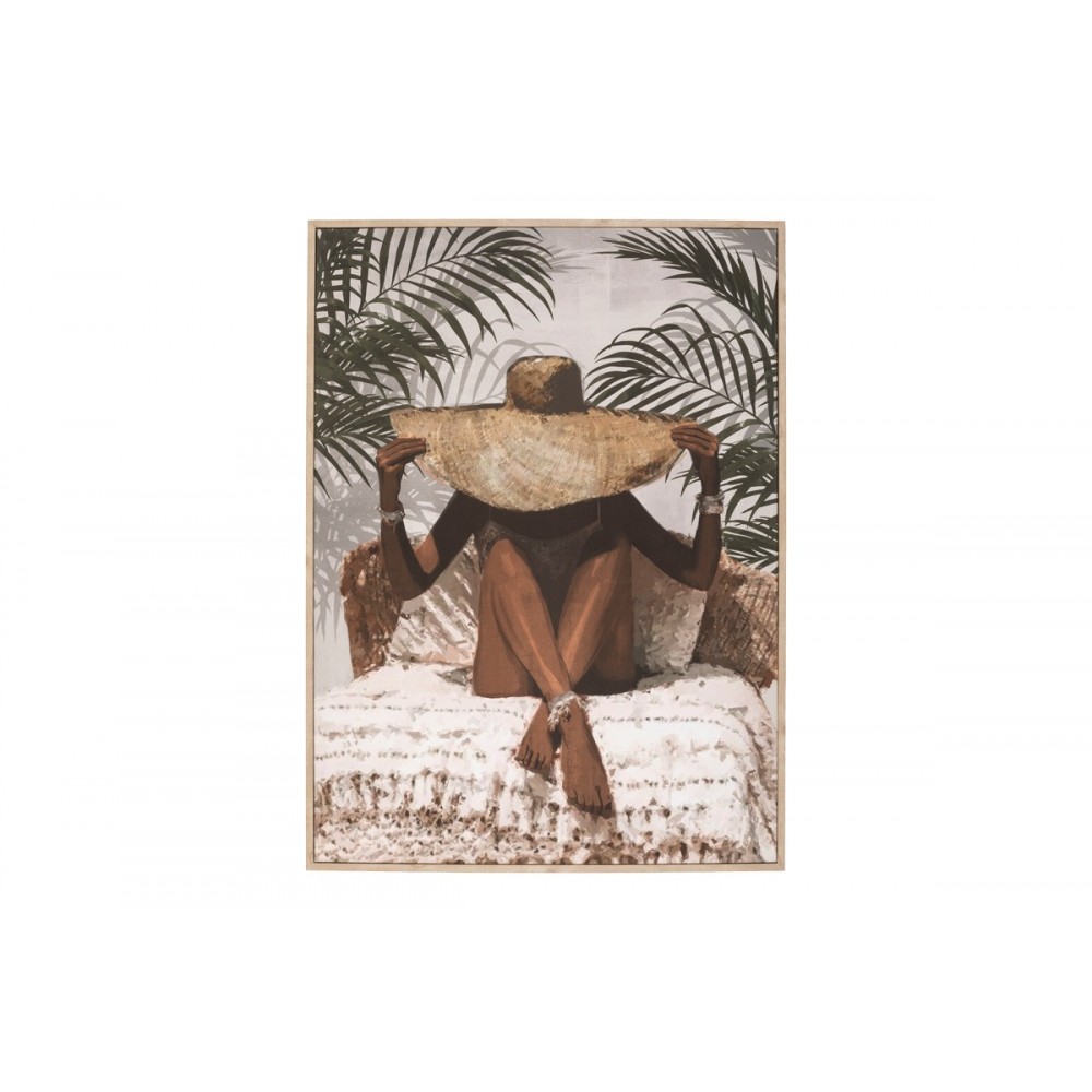 Πίνακας σε πλαίσιο "KAPELDA" πολύχρωμος 58x2.6x78