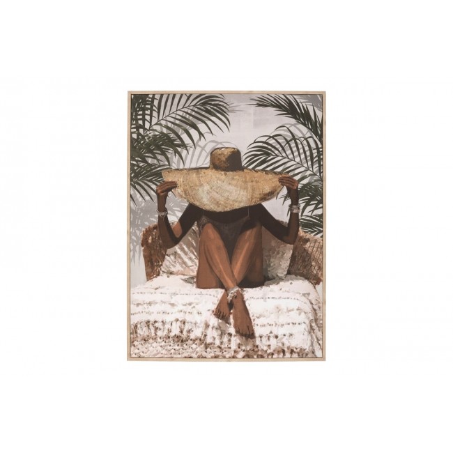 Πίνακας σε πλαίσιο "KAPELDA" πολύχρωμος 58x2.6x78