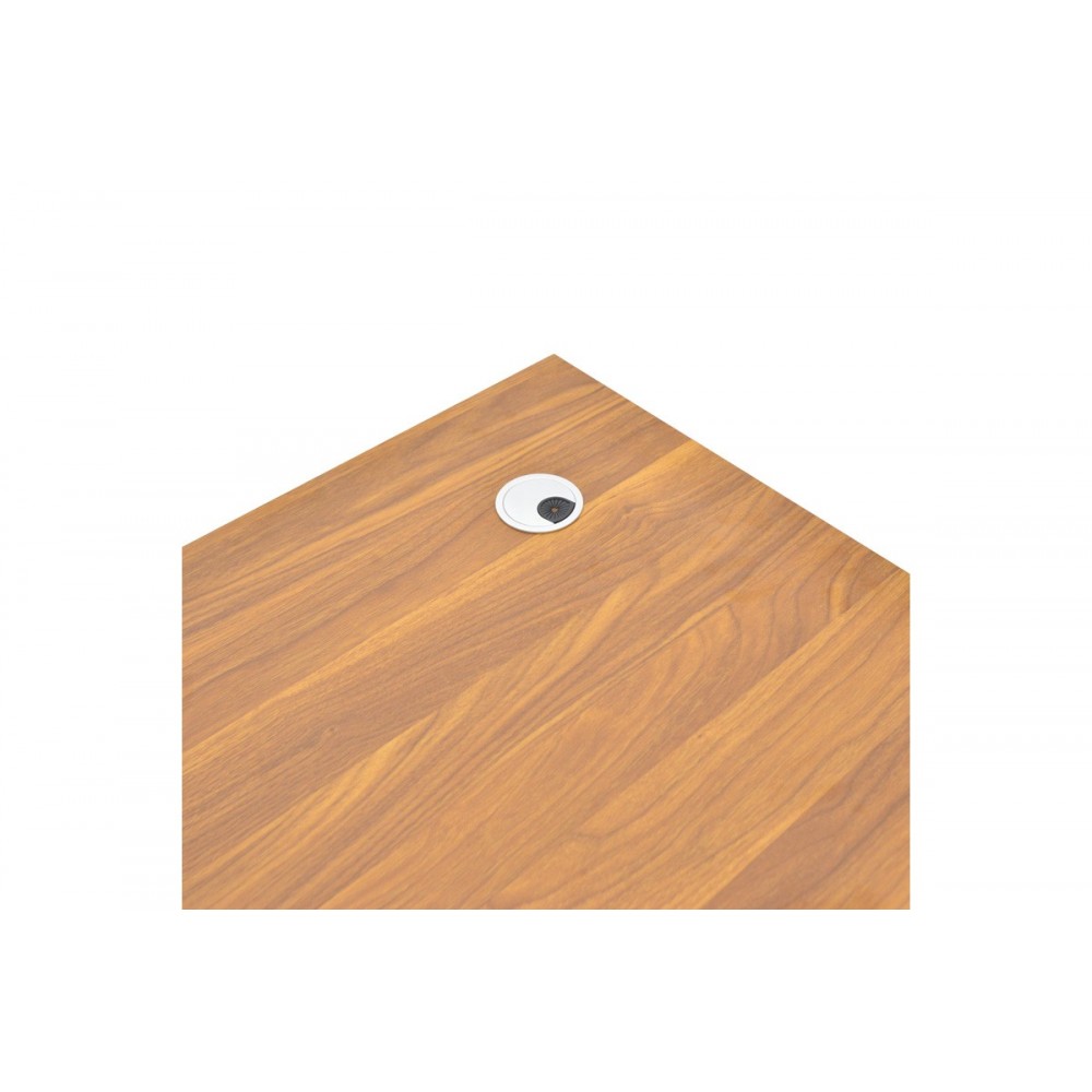 Γραφείο επαγγελματικό "OSCAR" σε χρώμα καρυδί/ανθρακί 150x80x76