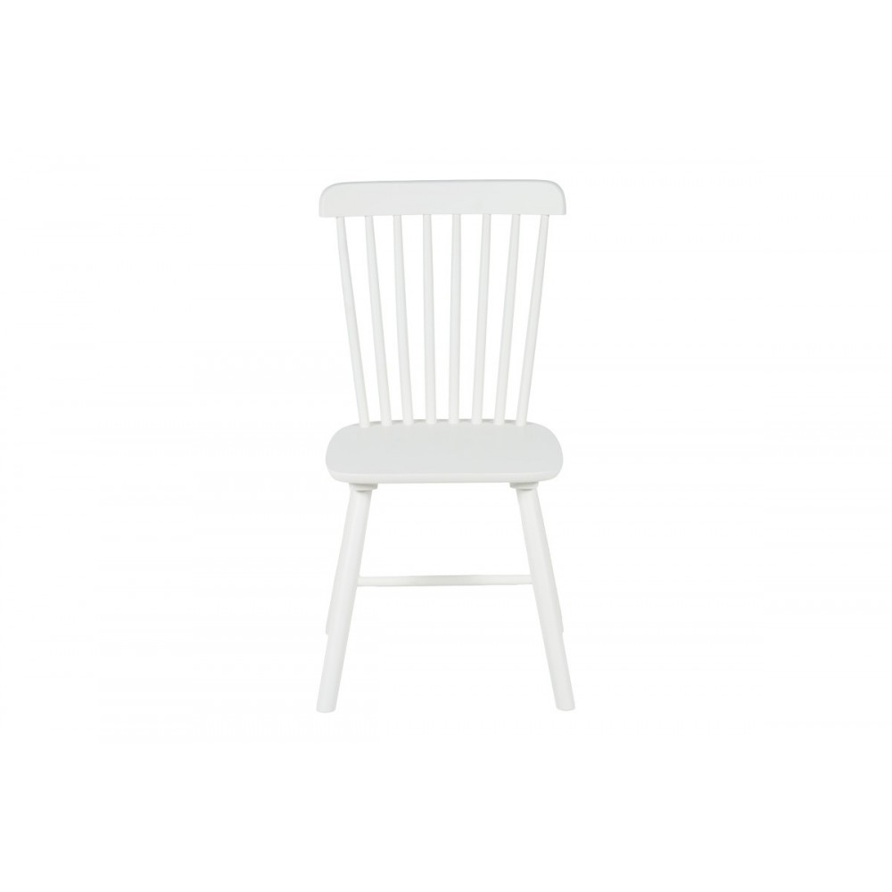 Καρέκλα "MELIA" από rubberwood σε χρώμα λευκό 45x51x87