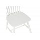 Καρέκλα "MELIA" από rubberwood σε χρώμα λευκό 45x51x87