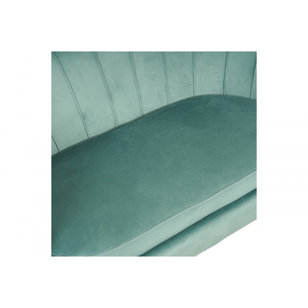 Καναπές διθέσιος "DAIMON" από βελούδο σε χρώμα φυστικί 134x70x77