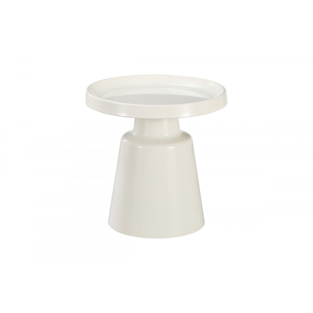 Τραπέζια σαλονιού 2τμχ "GINOZE" από μέταλλο σε χρώμα λευκό