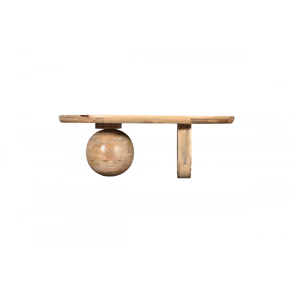 Τραπέζι σαλονιού "KANE" από ξύλο σε χρώμα φυσικό 110x72x38