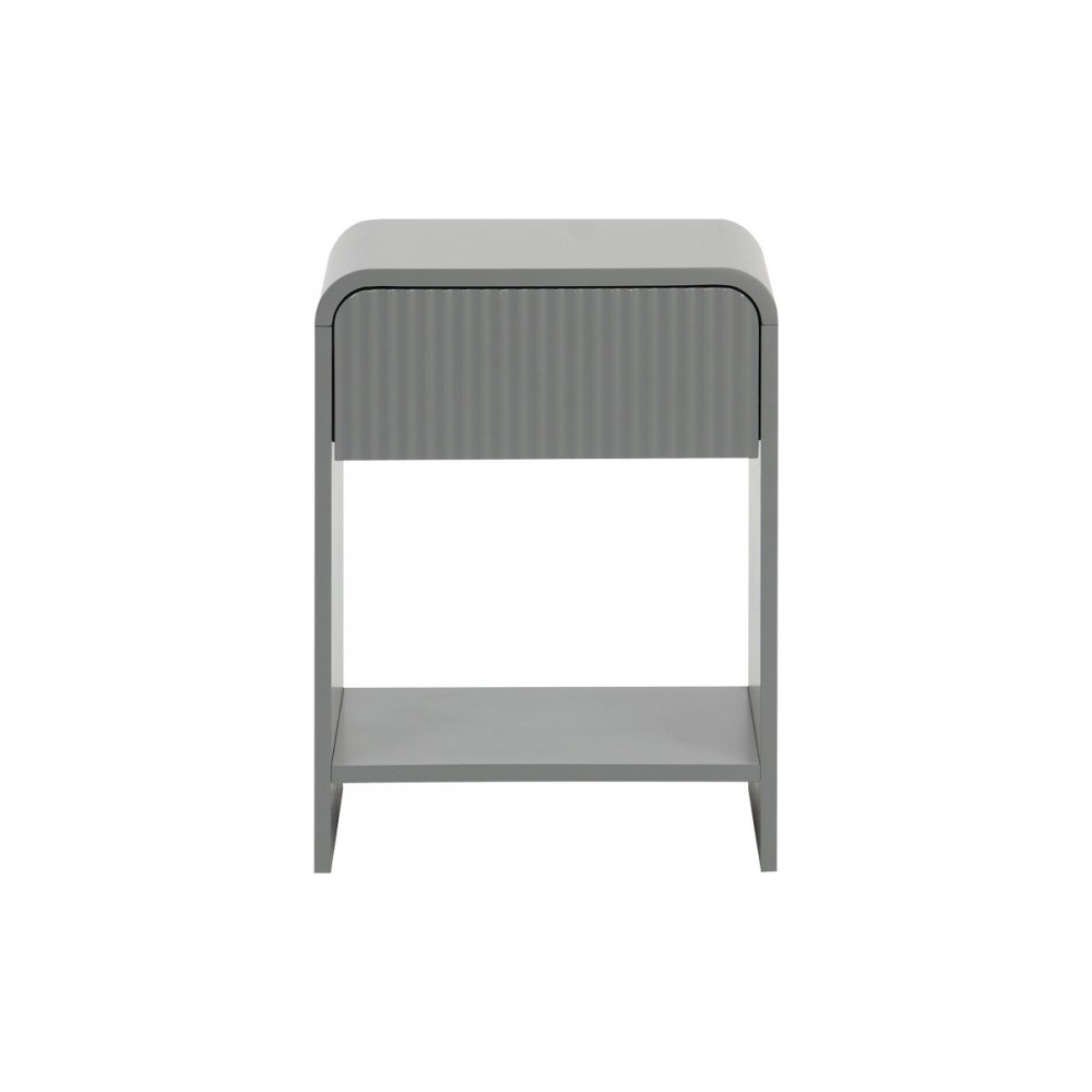 Κομοδίνο "LEMPERTO" από mdf σε χρώμα γκρι 40x40x53