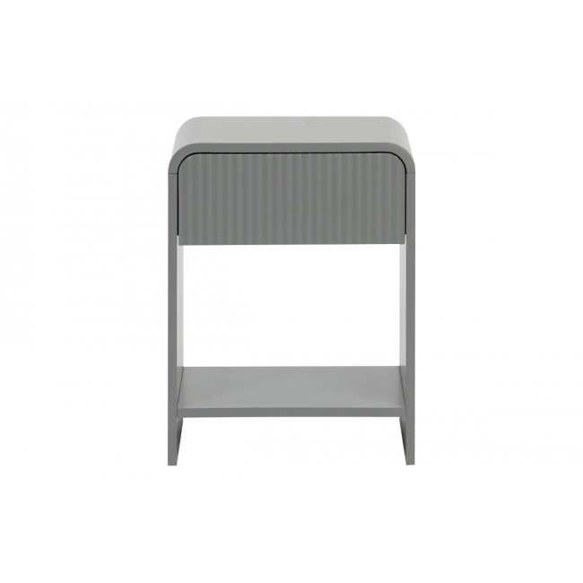 Κομοδίνο "LEMPERTO" από mdf σε χρώμα γκρι 40x40x53