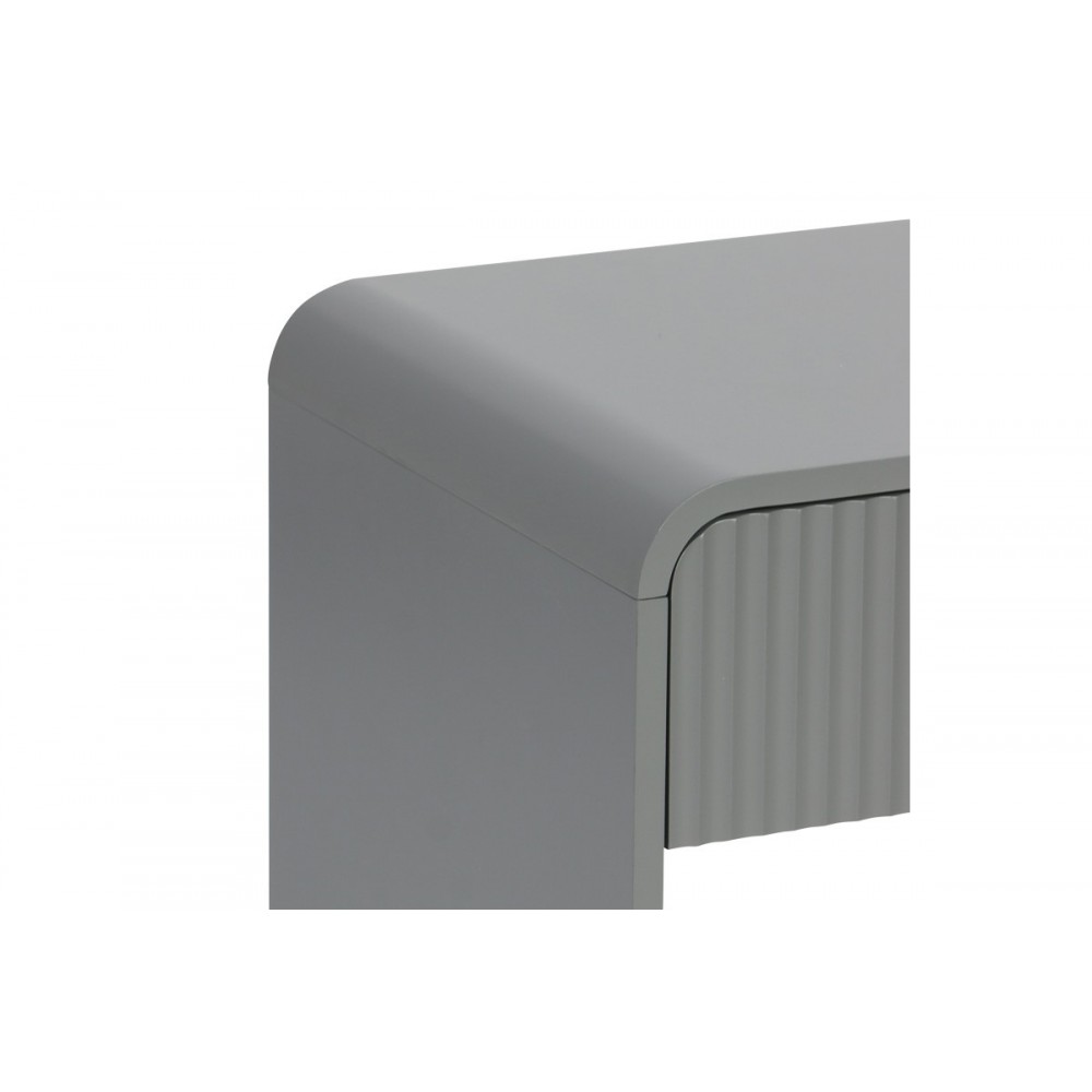 Κομοδίνο "LEMPERTO" από mdf σε χρώμα γκρι 40x40x53