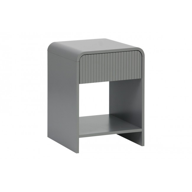 Κομοδίνο "LEMPERTO" από mdf σε χρώμα γκρι 40x40x53