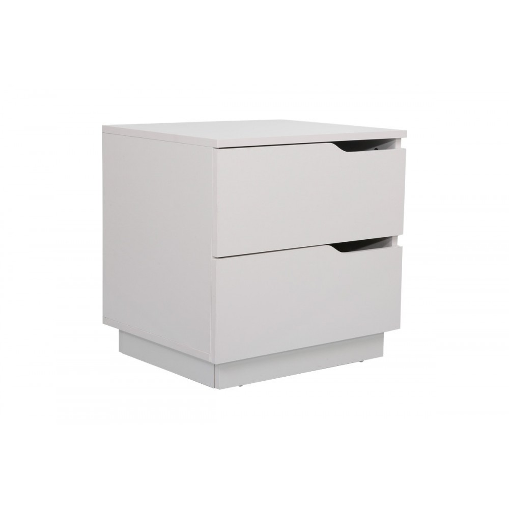 Κομοδίνο "VERENA I" σε χρώμα λευκό 48x40x48