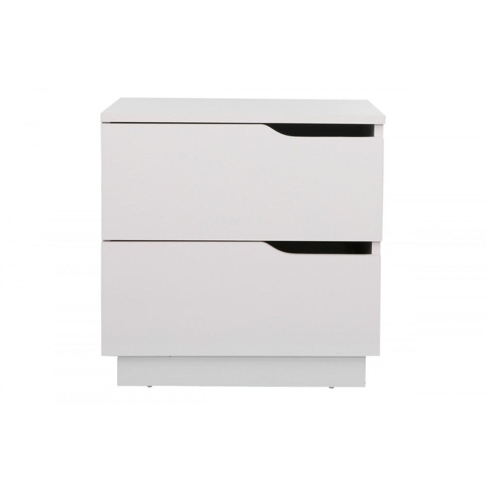 Κομοδίνο "VERENA I" σε χρώμα λευκό 48x40x48