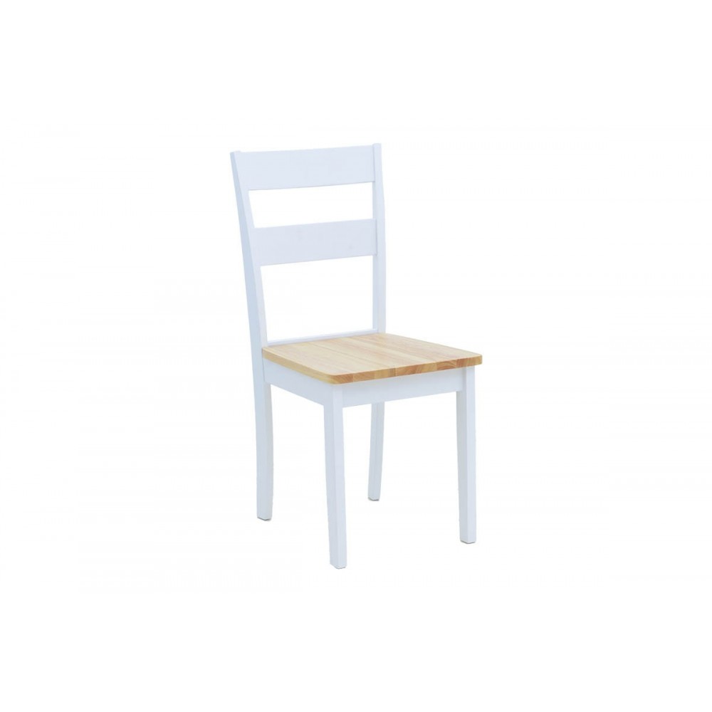 Tραπεζαρία επεκτεινόμενη "MABOR-YORK" 5τμχ από ξύλο σε χρώμα λευκό 120-150x80x73.8