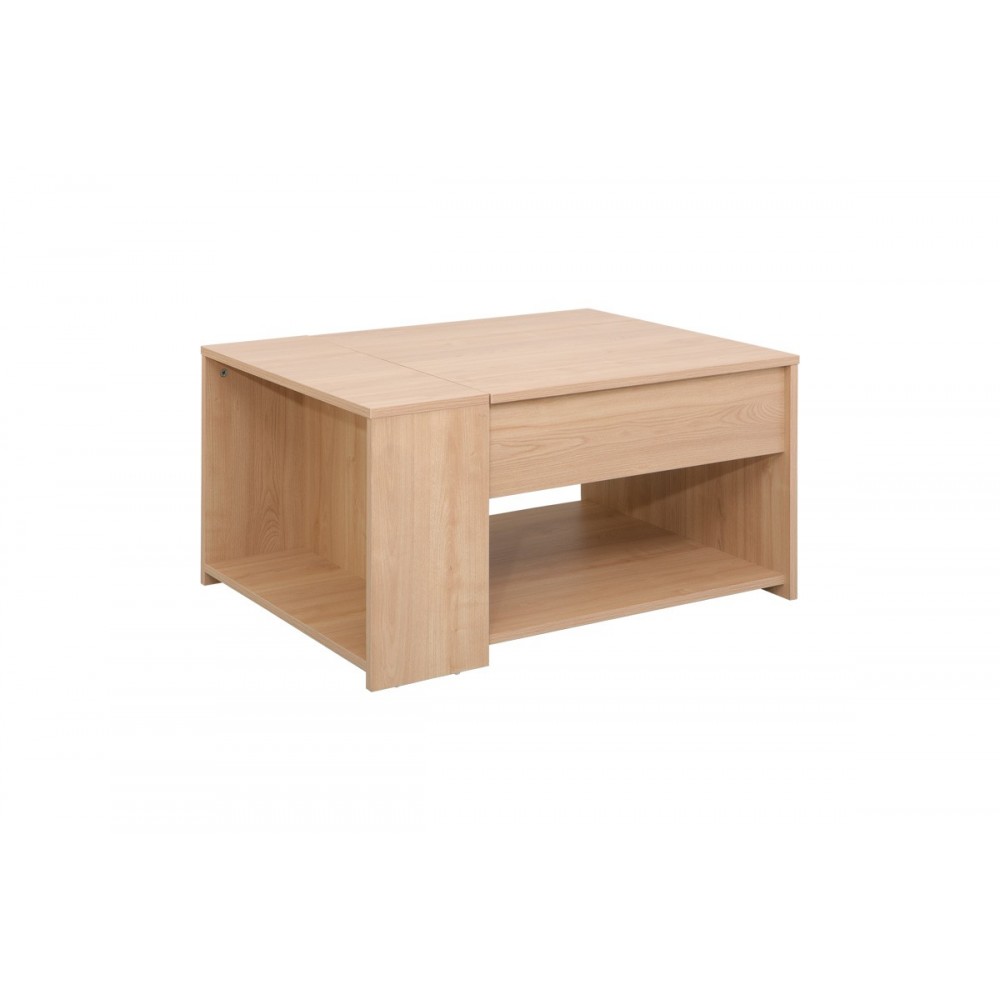 Τραπέζι σαλονιού "ARAVIS" πολυμορφικό σε χρώμα φυσικό 80x60x42