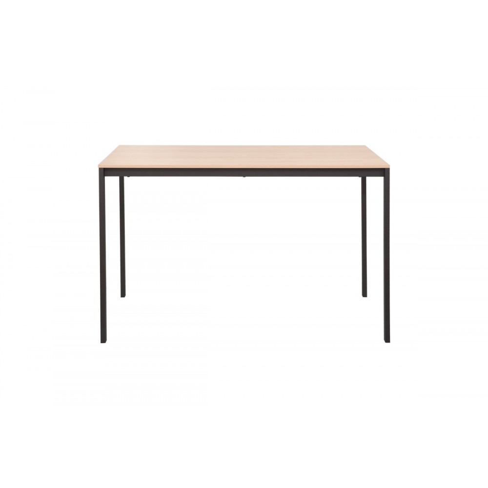 Τραπέζι "FARAGIO" αππό μέταλλο σε χρώμα φυσικό/μαύρο 120x75x75